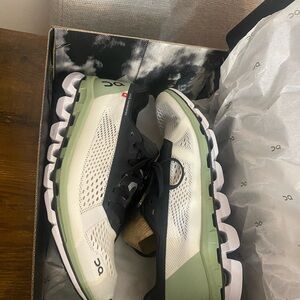 On Running Cloudboom White and Black Shoes